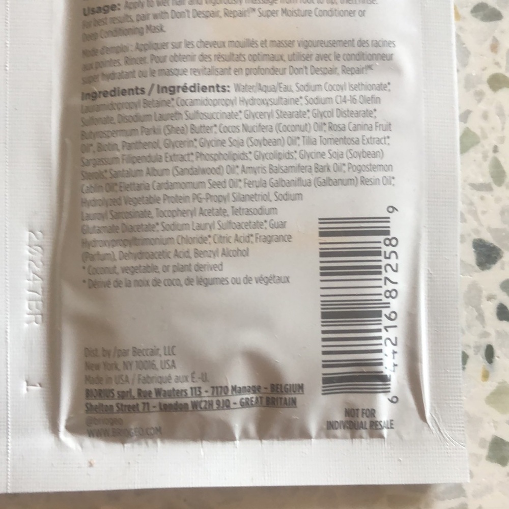 Briogeo Shampoo & Conditioner SAMPLE - Picture 5 of 5